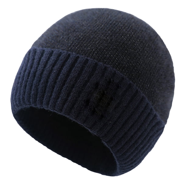 Gorros de invierno cálidos con forro polar para hombre y mujer, unisex, con puños