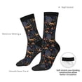 thumbnail image 4 of Disketp fall fox deer bird Unisex Crew Socks Lightweight Breathable Ventilation Ankle Socks, Mid-calf socks for Daily, 4 of 6