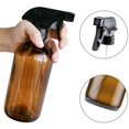 thumbnail image 3 of Zshan Spray Bottle 480ml Amber Glass Spray Bottle - Refillable with Trigger Sprayers, Cap and Labels - For Essential Oils, Spritzers (2 PCS), 3 of 5