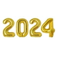 thumbnail image 2 of CxhicLuv 40 Inch Gold 2024 Balloons, Helium Supported Number Balloons for New Year 2024, Giant Foil Decorations for New Year's Eve, 2024 Party & Graduation, Gold New Year Decorations, 2 of 4