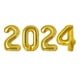 thumbnail image 2 of Globos dorados de 40 pulgadas con número 2024 para decoración de Año Nuevo. Globos de aluminio 2024 con números para decoración de Año Nuevo., 2 of 4