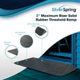 thumbnail image 2 of Silver Spring Solid Rubber Threshold Ramp for Wheelchairs, Scooters & More, 2" Rise, Black, 2 of 7