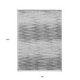 thumbnail image 3 of 8' X 10' Gray And Charcoal Abstract Washable Indoor Outdoor Area Rug, 3 of 5