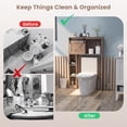 thumbnail image 6 of Costway Over the Toilet Bathroom Storage Cabinet with Sliding Barn Door Rustic Brown, 6 of 10