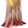 thumbnail image 2 of Scarfs for Women Lightweight Print Floral Pattern Scarf Shawl Fashion Scarves Sunscreen Shawls, 2 of 4