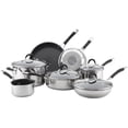 thumbnail image 2 of Circulon Momentum - Stainless Steel Nonstick Cookware Set with Glass Lids, 11-Piece Pot and Pan Set, 2 of 8