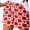 Red, variant on TrendOFT Summer Shorts For Women Casual Canada Day Print Tie Waist Elastic Band Pocket Lounge Shorts Women Athletic Shorts Red S