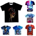 thumbnail image 2 of Camisetas de gran tamaño de Sonic The Hedgehog, camisetas con impresión digital 3D, camisetas de verano de manga corta con dibujos animados para niños y niñas, 2 of 5