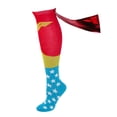thumbnail image 6 of Wonder Woman Cape Knee High Socks 1 x 1in, 6 of 9