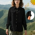 thumbnail image 4 of Ahabrexf Button up Shirt Men, Women's Upf 50 Long Sleeve Sun Protection Shirt for Outdoor Travel, 4 of 8
