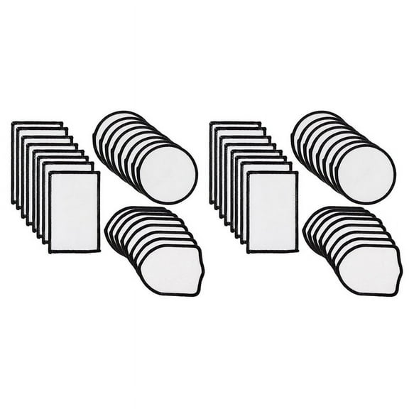 48Pcs Sublimation Patch Blanks Fabric Iron-on Patches Repair Patch for Hats Clothes Backpacks Uniforms,3 Styles