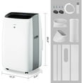 thumbnail image 5 of TURBRO BTU Portable Air Conditioner and Heater with Remote Control for Rooms up to 600 Sq Ft BTU HEAT UV-C, 5 of 8