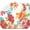 Flower 11, variant on Floral Spring Large Dish Drying Mat for Kitchen Counter 18x24 Microfiber Absorbent - Foldable, Non-Slip, Compact Kitchen XL Drying Mats for Dishes, Countertops, and Cookware