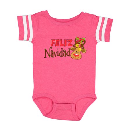 

Inktastic Christmas Feliz Navidad with Cute Reindeer Gift Baby Boy or Baby Girl Bodysuit