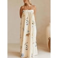 thumbnail image 5 of Women's Bohemian Print Cami Maxi Dress with Pockets 95% Cotton 5% Spandex Comfortable Everyday Dress Easy Care, 5 of 7