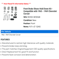 thumbnail image 2 of Front Brake Shoes Hold Down Kit - Compatible with 1965 - 1969 Chevy Corvair 1966 1967 1968, 2 of 2