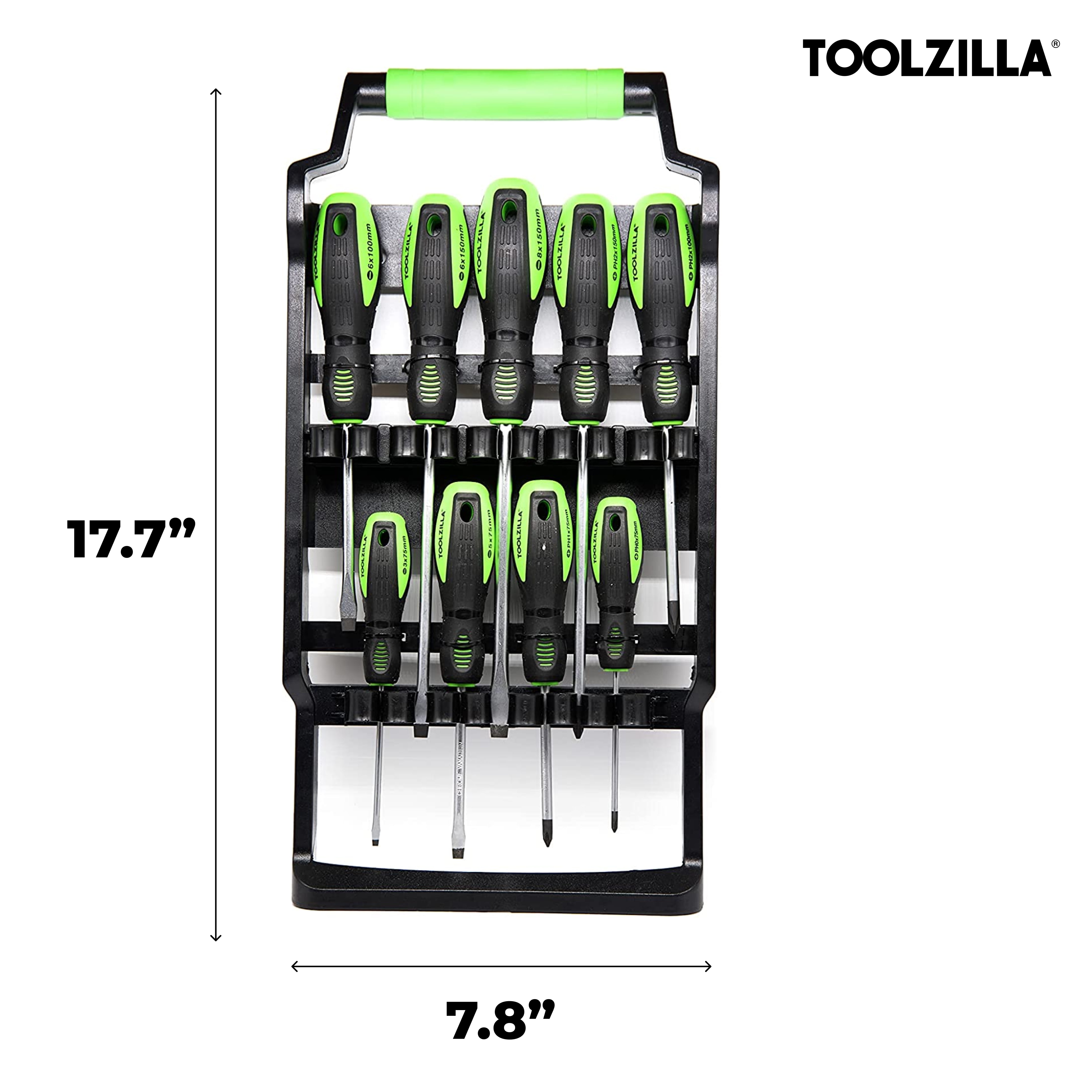 EBS MultiComp & AD-9 Pro セット TOOLZILLA 9 Piece Magnetic Screwdriver Set with Flathead