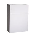thumbnail image 4 of GROWTH TANK Wall Mount Mailbox Drop Box Post Letter with Lock Metal Postbox Vintage Key Lock White, 4 of 9