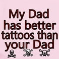 thumbnail image 2 of CafePress - My Dad Has Better Tattoos Than Your Dad Body Suit - Baby Light Bodysuit, Size Newborn - 24 Months, 2 of 4