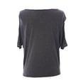 thumbnail image 2 of August Silk Women's Chainlink Detail Dolman Sleeve Blouse Small Heather Grey, 2 of 2