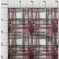 thumbnail image 1 of oneOone Cotton Poplin Fabric Swirl & Check Ikat Print Sewing Fabric BTY 56 Inch Wide, 1 of 4