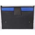 thumbnail image 2 of Filexec Soft Touch Padded Canvas Window Expanding File- 13 Pockets- Blue, 2 of 4