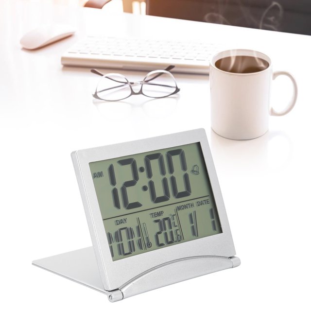 Electronic Clock, Compact And Lightweight Digital Alarm Clock, For Nightstand Or Desk Bedroom Home Decor