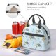 thumbnail image 5 of Disketp Cartoon Turtle Lonchera Térmica para Mujer y Hombre, Bolsa de Almuerzo Reutilizable e Impermeable para Trabajo, Viajes y Picnic, 5 of 7