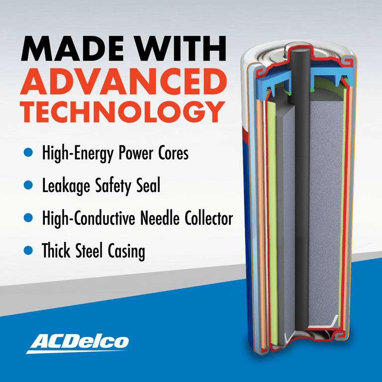 ACDelco, AAA Batteries, 48-Count, Long-Lasting Power - Walmart.com
