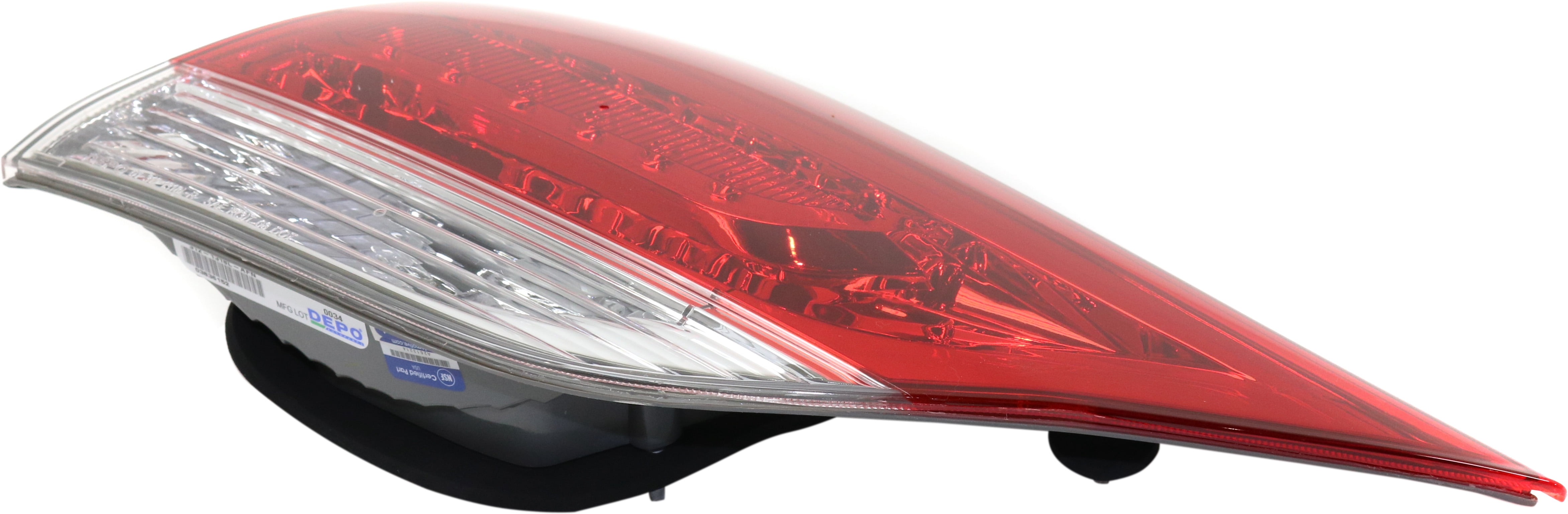 Tail Light Compatible With 2012-2014 Toyota Sienna Left Driver Side, Inner With bulb(s)