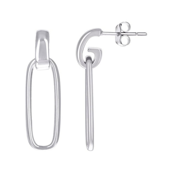 925 Sterling Silver Womens Fashion Danglers Earrings 29x9mm Wide Dangle Earring for Women