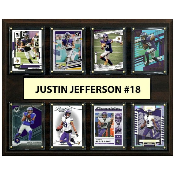 Justin Jefferson Minnesota Vikings 12" x 15" Trading Card Plaque
