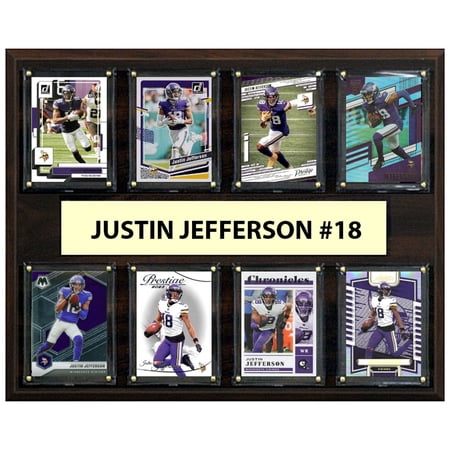 Justin Jefferson Minnesota Vikings 12 x 15 Trading Card Plaque