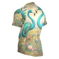 thumbnail image 3 of joogoo Flamingos Flower Pattern Men's Cycling Jerseys Mountain Bike Short Sleeve Tops L, 3 of 7