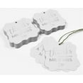 thumbnail image 5 of Inkdotpot Real Silver Foil Thanks From The New Wedding Tags Favor Bracket Shape Hang Pack Of 50 Paper Tags, 5 of 7