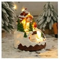 thumbnail image 6 of AmaMary Musical Christmas Village House with LED Lights Christmas Collectible Architecture Revolving Train Christmas Resort Indoor Figurine Tabletop Decoration (Christmas Cottage), 6 of 6