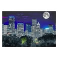 thumbnail image 2 of Awypu Full Moon Trees Urban Wooden Jigsaw Puzzle Gift for Family Friends 1000 PCS, 2 of 4