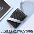 thumbnail image 2 of Asunby Slim Wallet for Men Gifts 12 Card Slots ID Window With Money Clip Minimalist RFID Front Pocket Bifold Leather Small Thin Gift Box Dad Birthday Christmas Regalos Hombres, 2 of 6