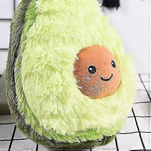 Adorable peluche de aguacate en forma de mini almohada de comida reconfortante, fruta suave