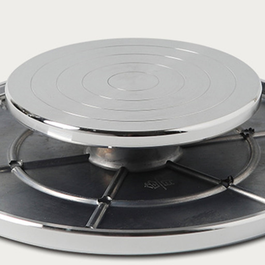 WINDLAND Aluminum Alloy Ceramics Rotating Disc Clay Handicraft Pottery Mold Parts Double Sided Turntable DIY Clay Tool Platform