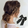thumbnail image 2 of Unique Bargains 1 Pc Bow Duckbill Hair Clips Hairdo Clip Black, 2 of 5