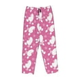 thumbnail image 4 of Naloa Cute Poodle Dog Print Women’s Ultra-Soft Comfy Pajama Lounge Pants with Pockets & Drawstring, 4 of 8