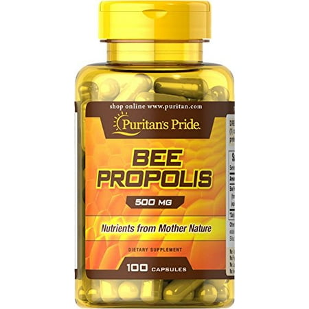 - Puritan's Pride 1 Pack of Bee Propolis 500 mg 100-Capsules