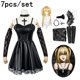 thumbnail image 2 of Death Note Misa disfraz de Cosplay para mujer, vestido Sexy de Anime, collar cruzado negro, anillo de cuello, conjunto completo, peluca dorada, Carnaval de Halloween, 2 of 3