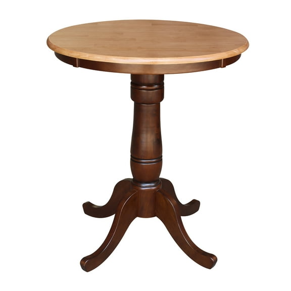 International Concepts Oakdale 30 in. Round Top Pedestal Counter Height Dining Table
