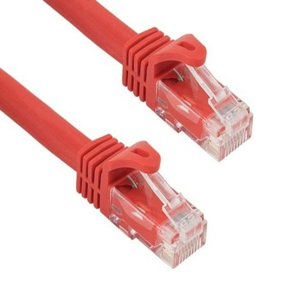 SANOXY Cables and Adapters; 0.5ft Cat6a 600 MHz UTP Snagless Ethernet Network Patch Cable, Red
