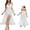 White, variant on Noric Women's V-Neck Ruffle Strap Nightgowns Sheer Mesh Backless Sleep Dresses Sleepwear Soft Flowy Nightdress