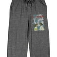 thumbnail image 2 of Spirited Away Chihiro and Haku Men's Graphite Heather Sleep Pants-Medium, 2 of 5
