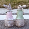 thumbnail image 6 of Easter Bunny Decorations Spring Home Decor Bunny Figurines(Easter White Rabbit 2pcs), 6 of 6