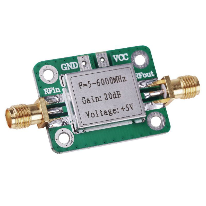 5M-6GHz RF Broadband Signal Amplifier Power Amplifier Gain 20dB Amplifier Module 